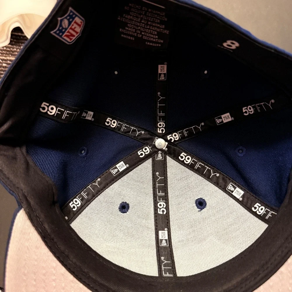 New Era Seattle Seahawks Hat Mens Size 8 Navy Blue New Low Profile 59FIFTY NFL